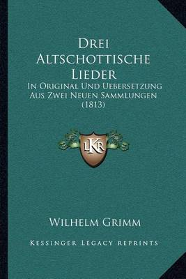 Book cover for Drei Altschottische Lieder