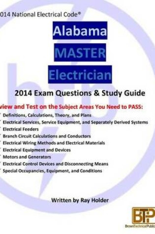 Cover of Alabama 2014 Master Electrician Study Guide