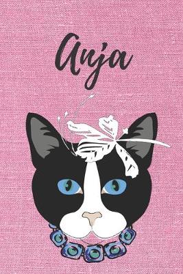 Book cover for Anja Notizbuch Katze / Malbuch / Tagebuch / Journal / DIN A5 / Geschenk