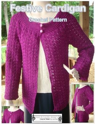 Book cover for Festive Cardigan - Crochet Pattern