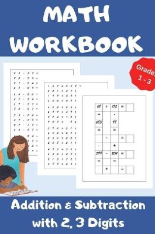 Cover of Math Workbook, Addition and Subtraction with 2,3 Digits, Grades 1-3