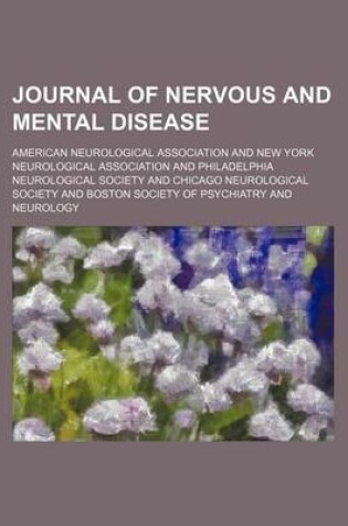 Cover of Journal of Nervous and Mental Disease (Volume 24)