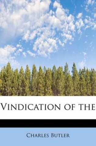Cover of Vindication of the