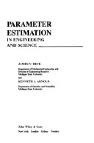 Cover of Parameter Estimation in Engineering and Science