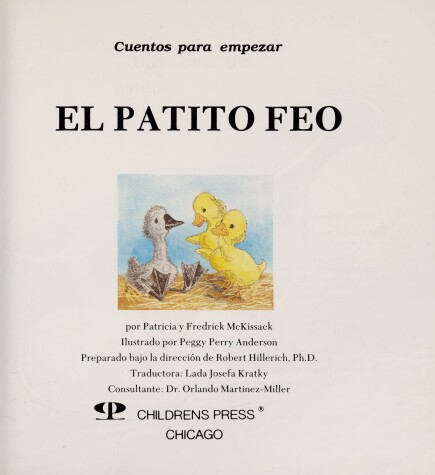Book cover for El Patito Feo/The Ugly Little Duck