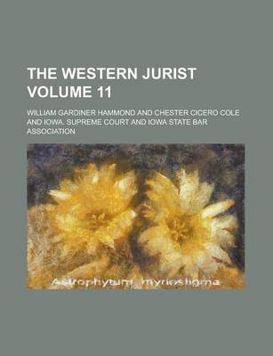 Book cover for The Western Jurist Volume 11