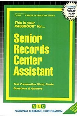 Cover of Senior Records Center Assistant