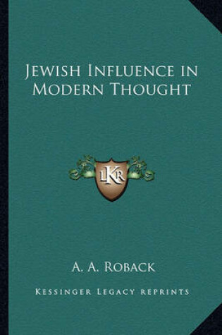 Cover of Jewish Influence in Modern Thought
