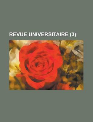 Book cover for Revue Universitaire (3 )