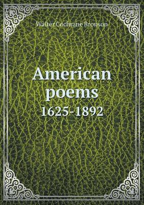 Book cover for American poems 1625-1892