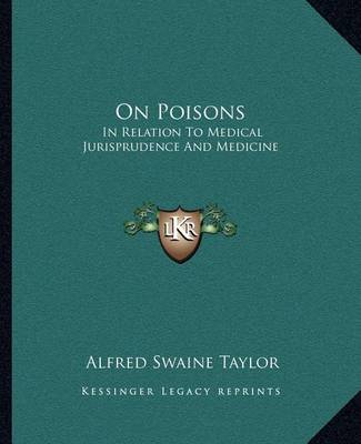 Book cover for On Poisons