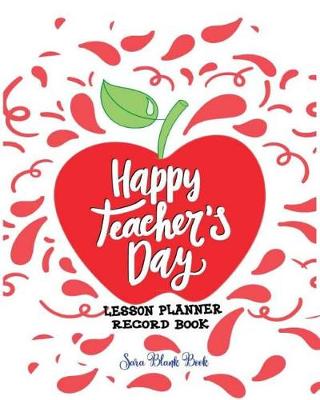 Book cover for Happy Teacher Lesson Planner Record Book
