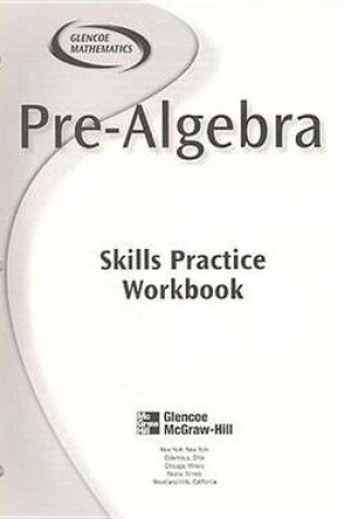 Cover of Pre Algebra Skills Practice Book