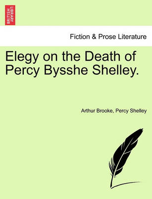 Book cover for Elegy on the Death of Percy Bysshe Shelley.
