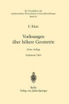 Book cover for Vorlesungen Uber Hohere Geometrie