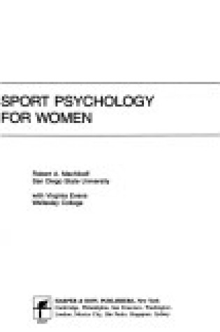 Cover of Sport Psychology for Women