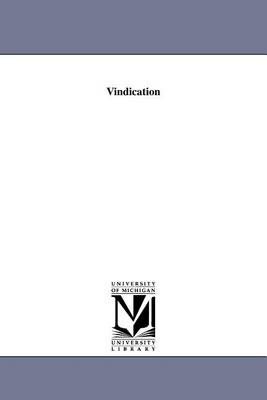 Book cover for Vindication