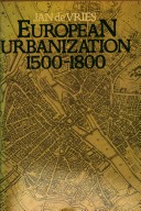 Book cover for European Urbanization, 1500-1800