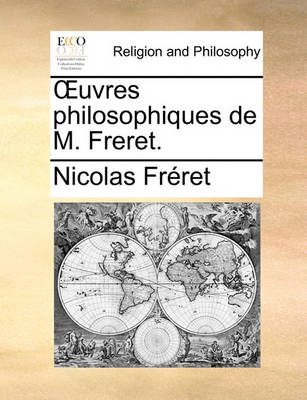 Book cover for Uvres Philosophiques de M. Freret.