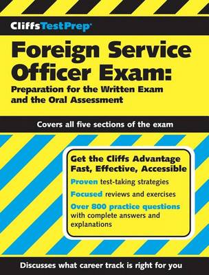 Book cover for Cliffstestprep Foreign Service Officer Exam: Preparation for the Written Exam and the Oral Assessment