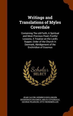 Book cover for Writings and Translations of Myles Coverdale