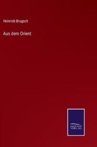 Cover of Aus dem Orient