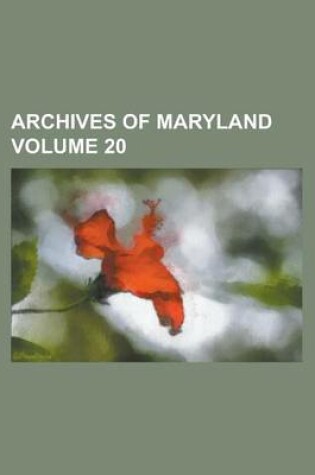 Cover of Archives of Maryland (V.23)
