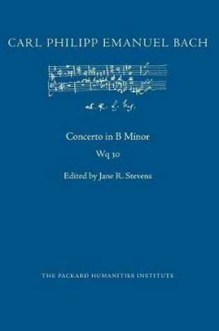 Cover of Concerto in B Minor, Wq 30