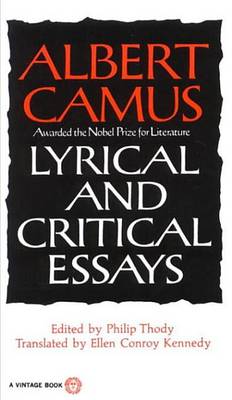 Book cover for Lyrical and Critical Essays