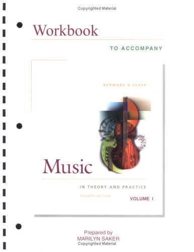 Book cover for Music in Theory and Practice Vol 1 Plus Finale Software - Workbook