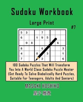 Book cover for Sudoku Workbook-Large Print #7