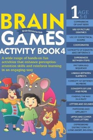 Cover of Brain Games Activity Book 4(Level-1)