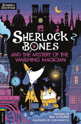 Book cover for Sherlock Bones and the Mystery of the Vanishing Magician