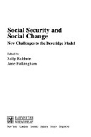 Cover of Social Security Social Change