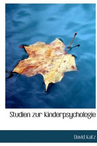 Cover of Studien Zur Kinderpsychologie