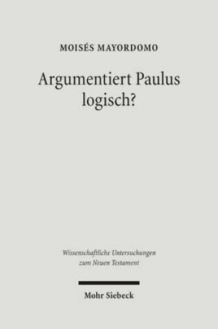 Cover of Argumentiert Paulus logisch?