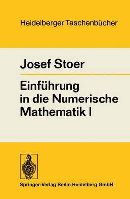 Cover of Einfahrung in Die Numerische Mathematik I