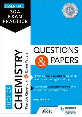 Book cover for Essential SQA Exam Practice: Higher Chemistry Questions and Papers