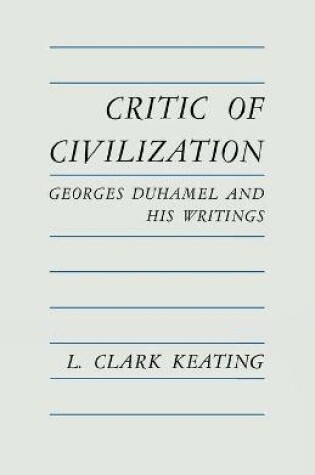 Cover of Critic of Civilization