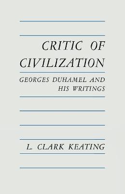 Book cover for Critic of Civilization