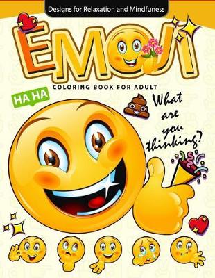 Book cover for Emoji Coloring Book for Adults
