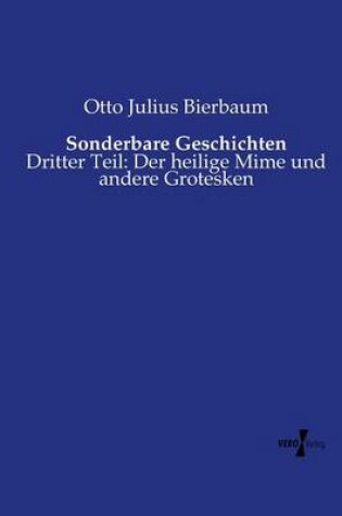 Cover of Sonderbare Geschichten