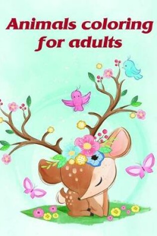 Cover of Animals coloring for adults