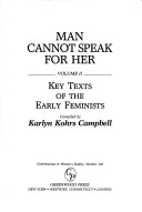 Book cover for Man Cannot Speak for Her 2V [2 volumes]