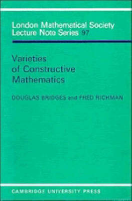 Book cover for Varieties of Constructive Mathematics