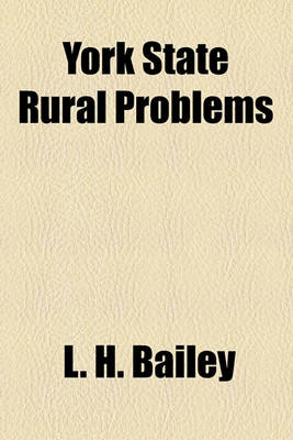 Book cover for York State Rural Problems