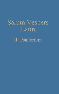 Book cover for Sarum Vespers Latin II