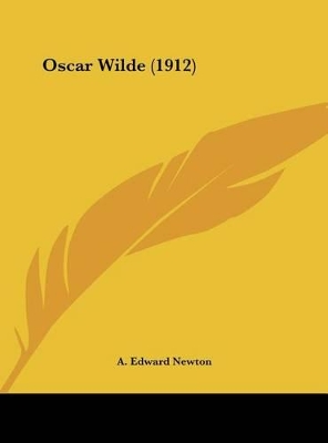 Book cover for Oscar Wilde (1912)