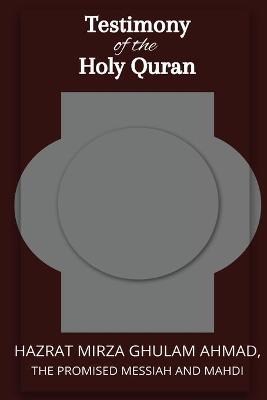 Book cover for Testimon y of the Holy Quran