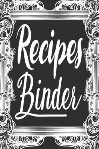 Cover of Recipes Binder